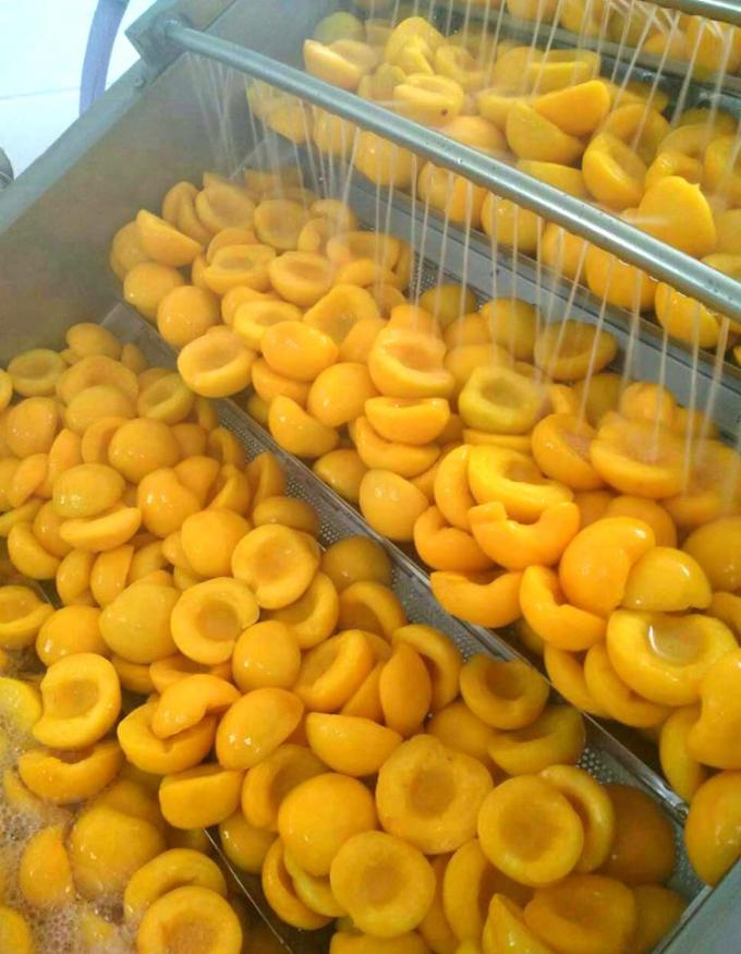 IQF Органические половинки желтого персика Замороженные фрукты Сладкий вкус Массовая упаковка Консервированная вода Мякоть Целые кубики Доступны ломтики 6