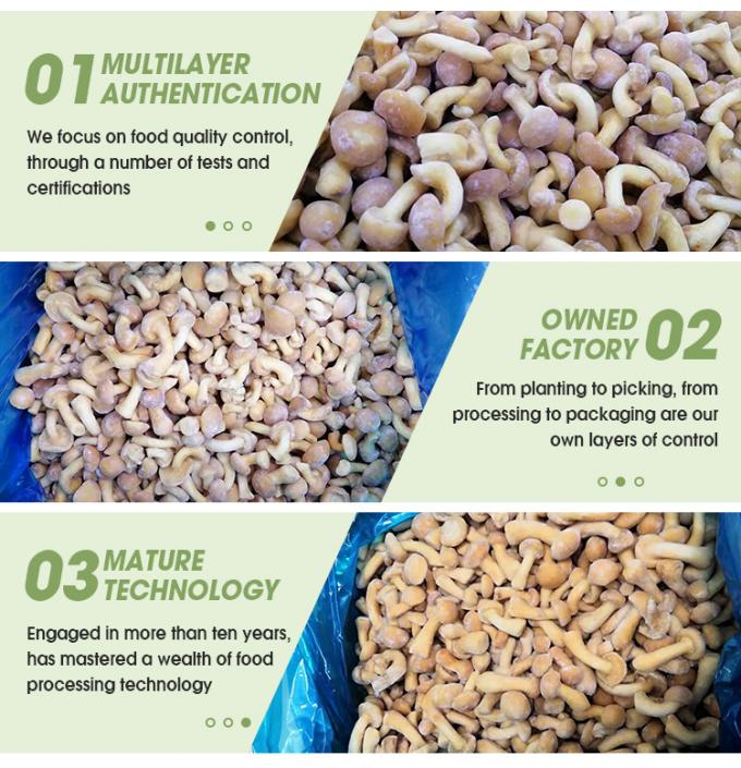Дикие органические грибы здоровые натуральные питательные свежие целые замороженные грибы IQF замороженные Nameko 3