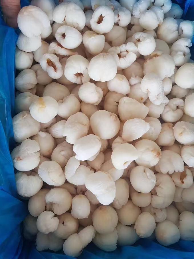 Замороженный целый личи, очищенный от кожи, в большом упаковке на картон IQF Сладкий вкус личи с манго 4